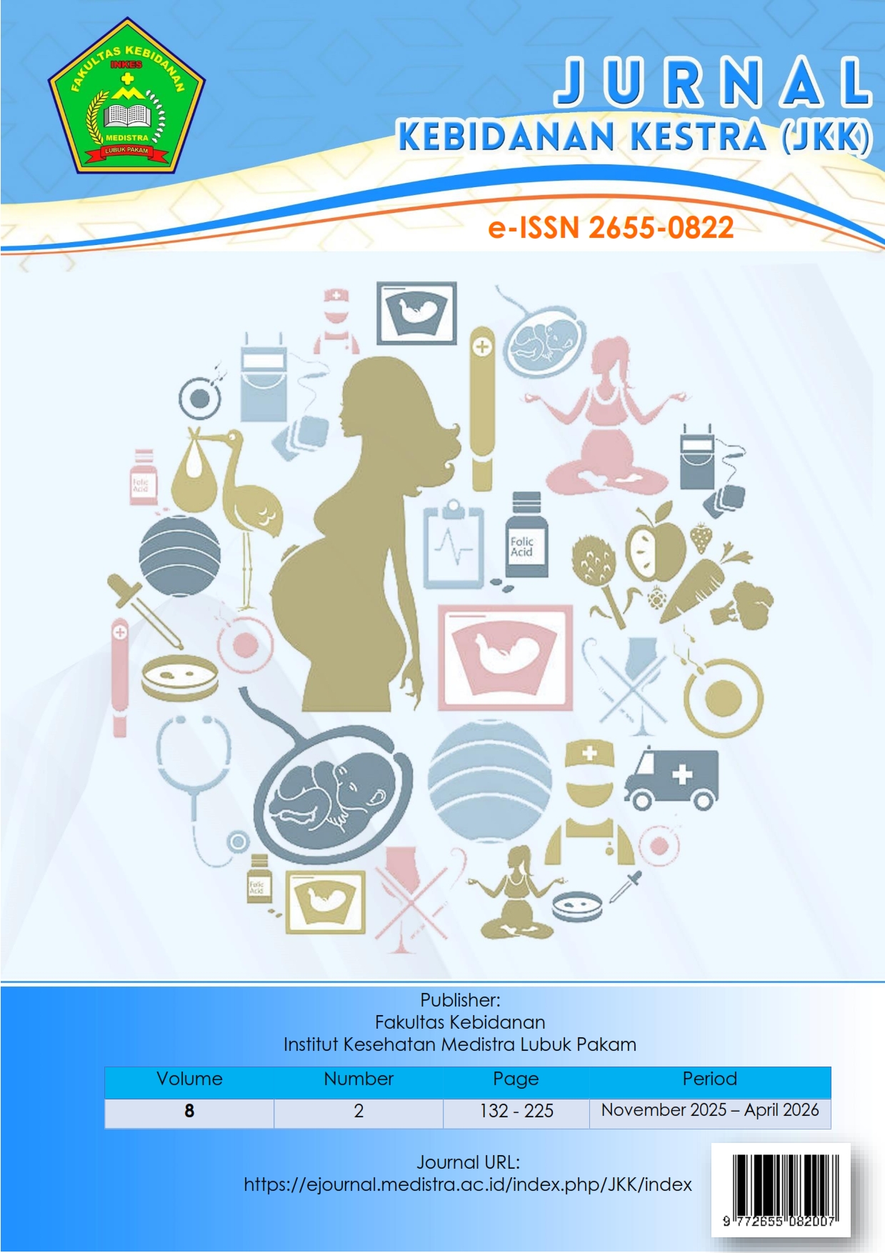 					View Vol. 8 No. 2 (2026): Jurnal Kebidanan Kestra (JKK)
				